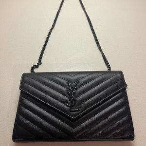 Saint Laurent wallet on a chain